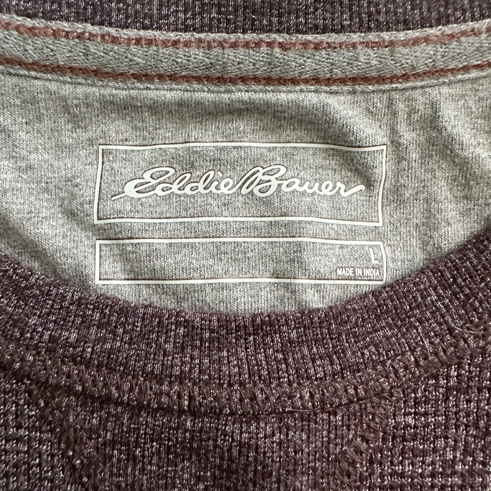 Eddie Bauer Men's Crewneck Sweater - Dark Purple/Maroon